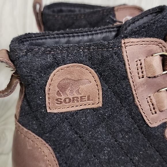 Sorel Evie II NW Lace Up Ankle Wedge Booties Womens 9.5 NEW - Picture 3 of 13